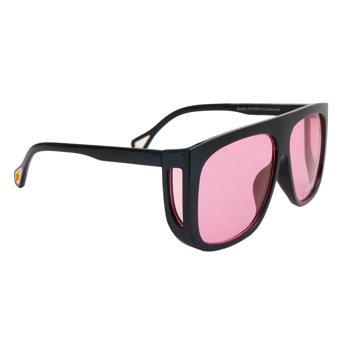 Pink Lens Side Shield Sunglasses