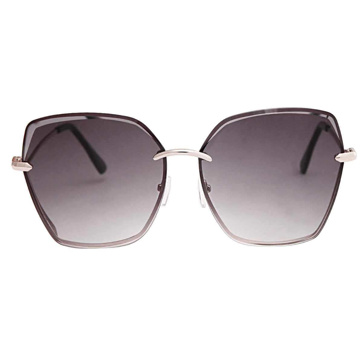 Black Beveled Edge Sunglasses