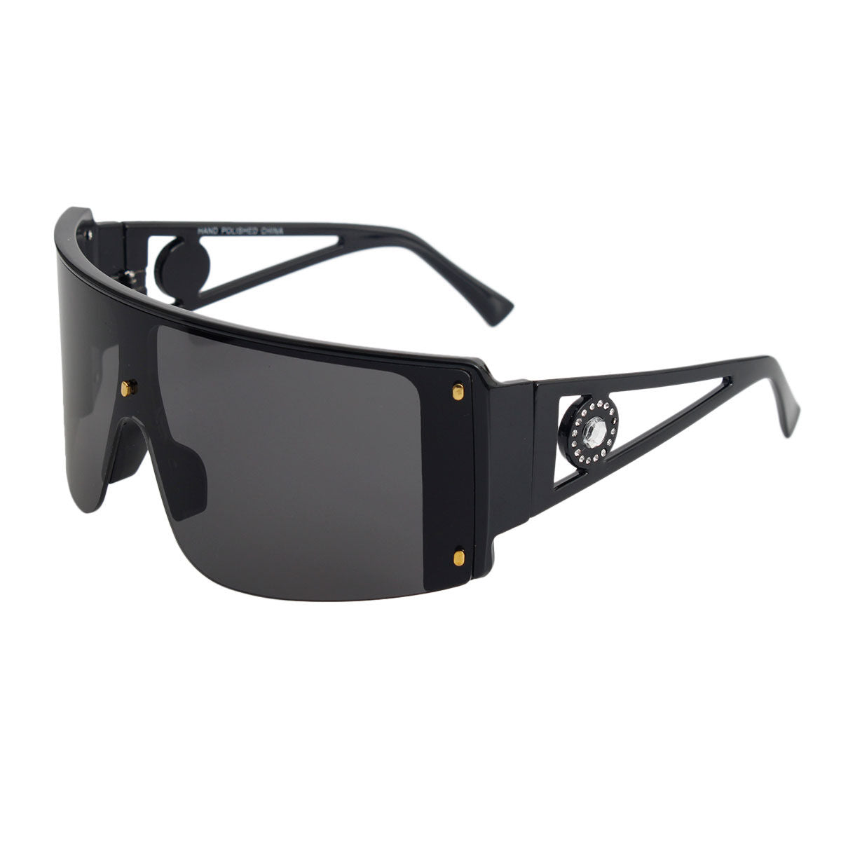 Black Frame Visor Eyewear