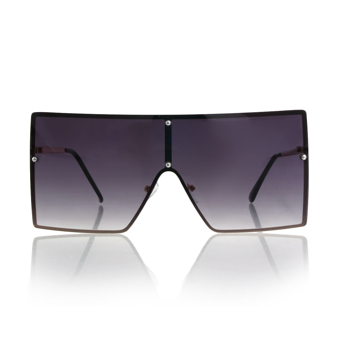 Black Square One Lens Sunglasses