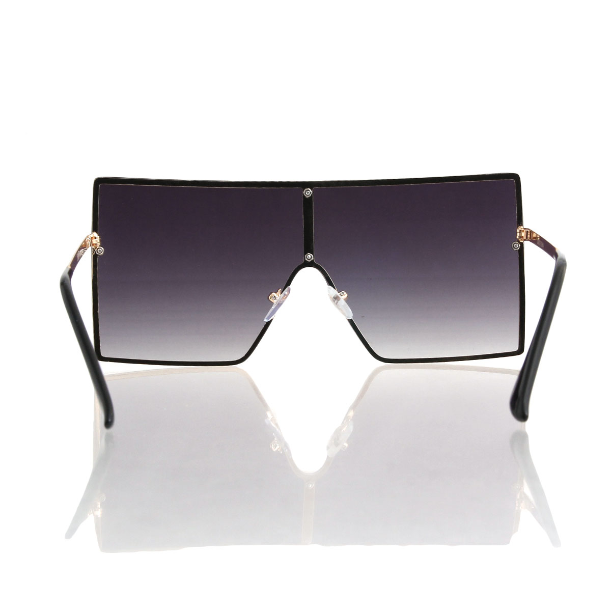 Black Square One Lens Sunglasses
