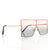 Pink Square One Lens Sunglasses