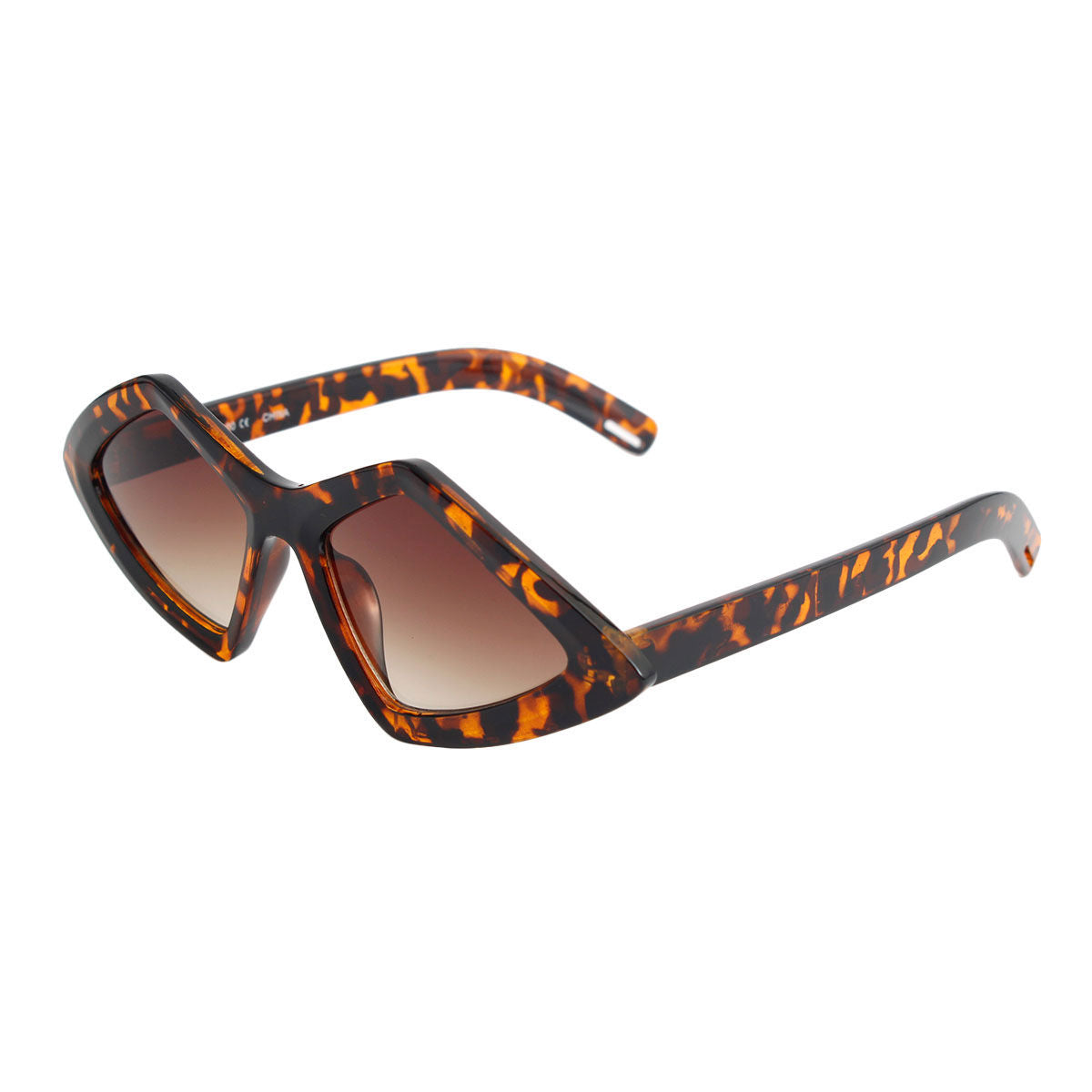 Tortoiseshell Pointed Frame Sunglasses