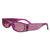 Purple Narrow Polka Dot Designer Inspired Sunglasses