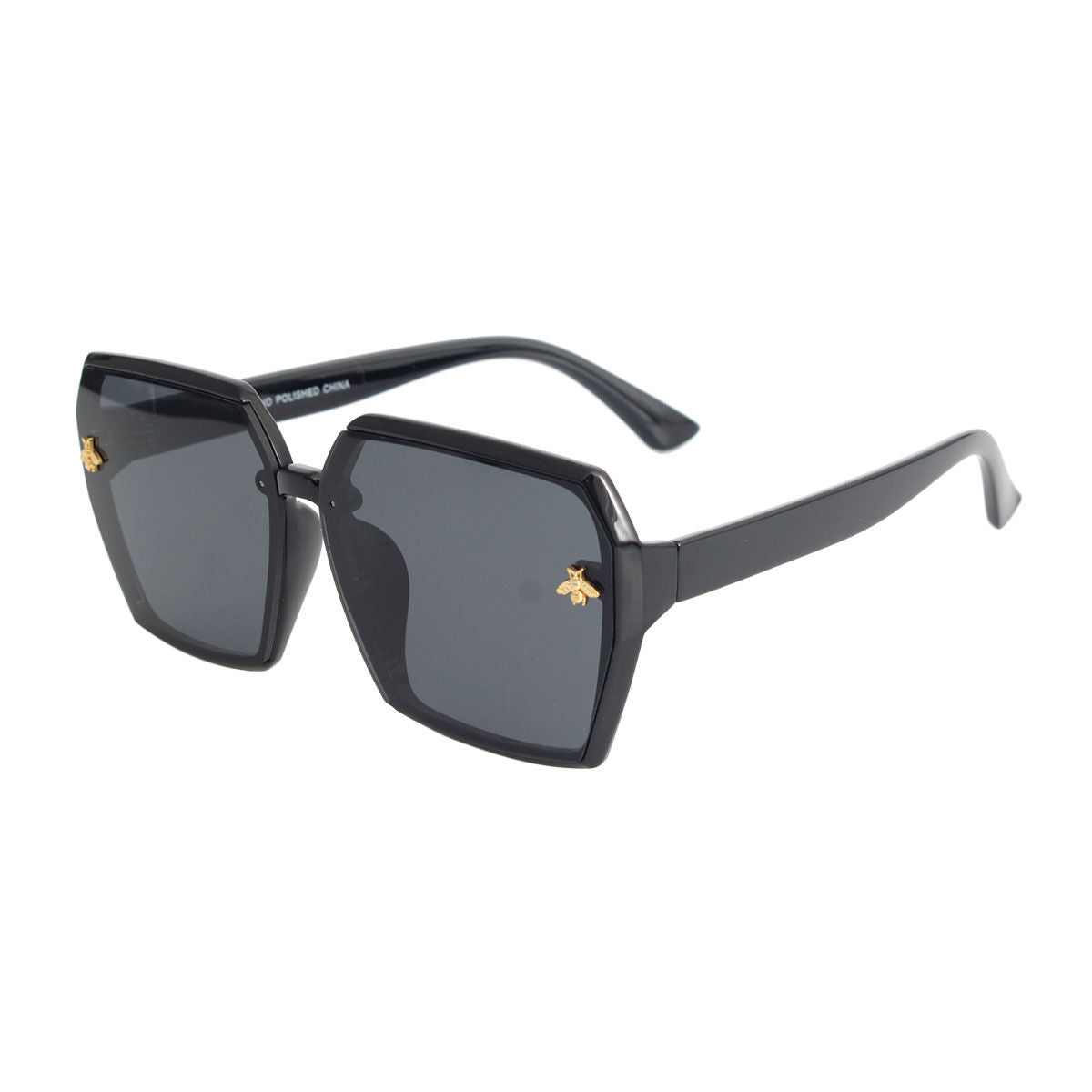 Black Retro Bee Sunglasses