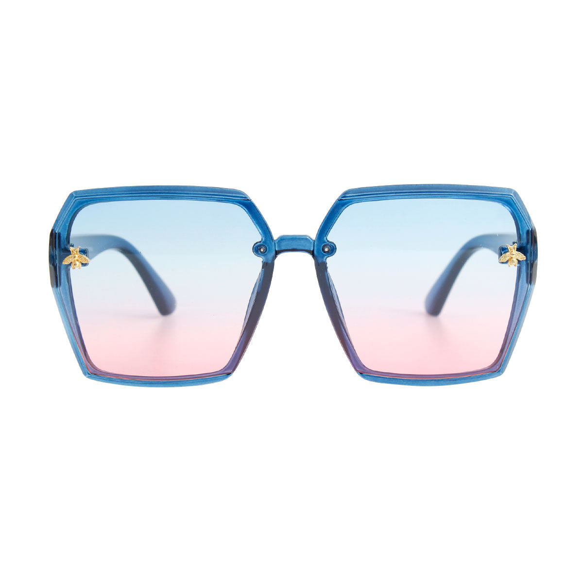 Blue Retro Bee Sunglasses