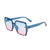 Blue Retro Bee Sunglasses