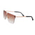 Brown Gradient V Sunglasses