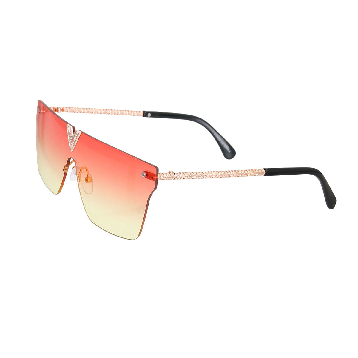 Orange to Yellow Gradient V Sunglasses