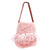 Mauve Fur Pearl Stud Bucket Bag