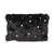 Black Fur Pearl Stud Clutch