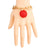 Red Pave Ball Toggle Bracelet