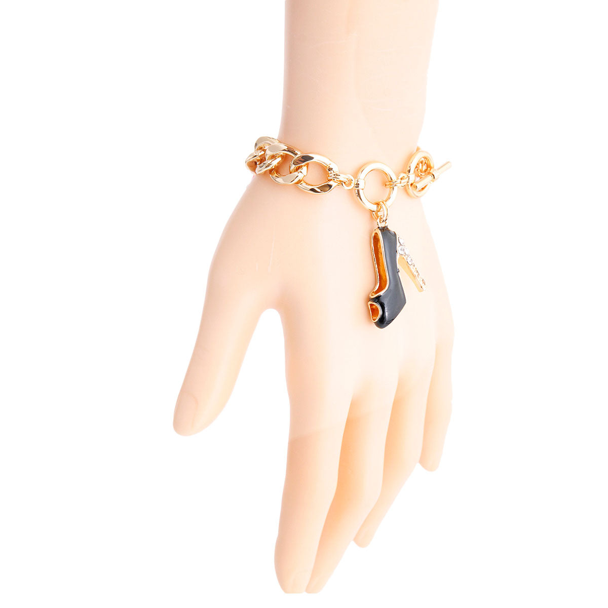 Black Boutique High Heel Bracelet