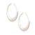 Polished Metal Hoop Earrings