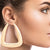 Gold Triangular Bamboo Hoops