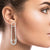 Rhinestone Safety Pin Earrings