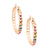 Multi Color Wavy Rhinestone Hoops