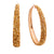 Gold Rhinestone Crusted Gold Hoops