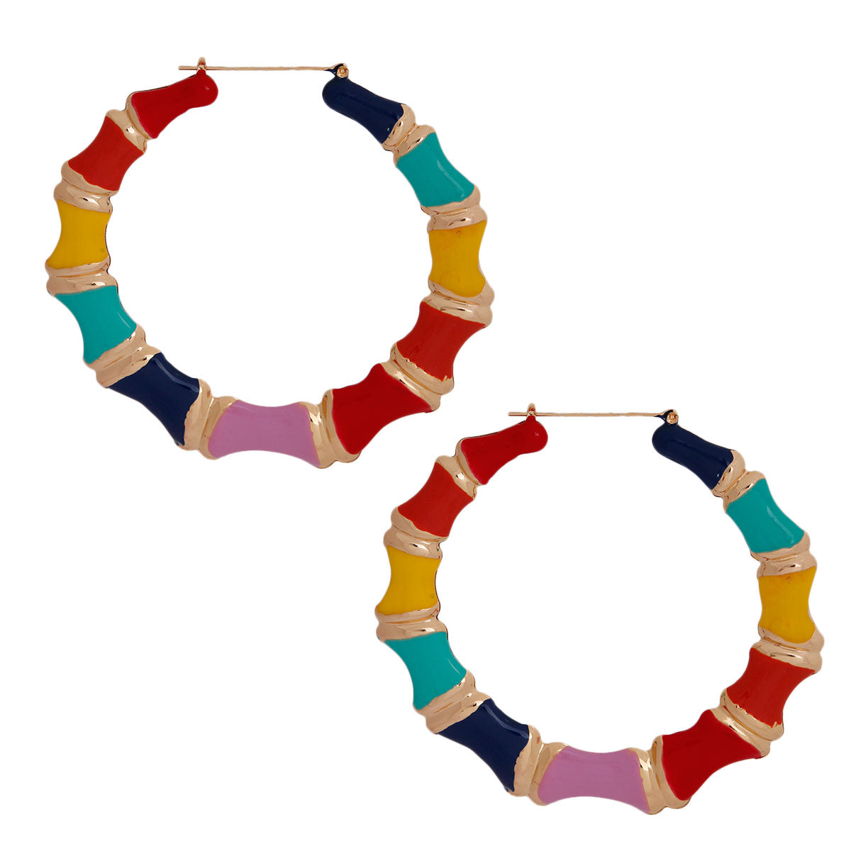 XL Rainbow Bamboo Hoops