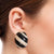 Black and Gold Dome Studs