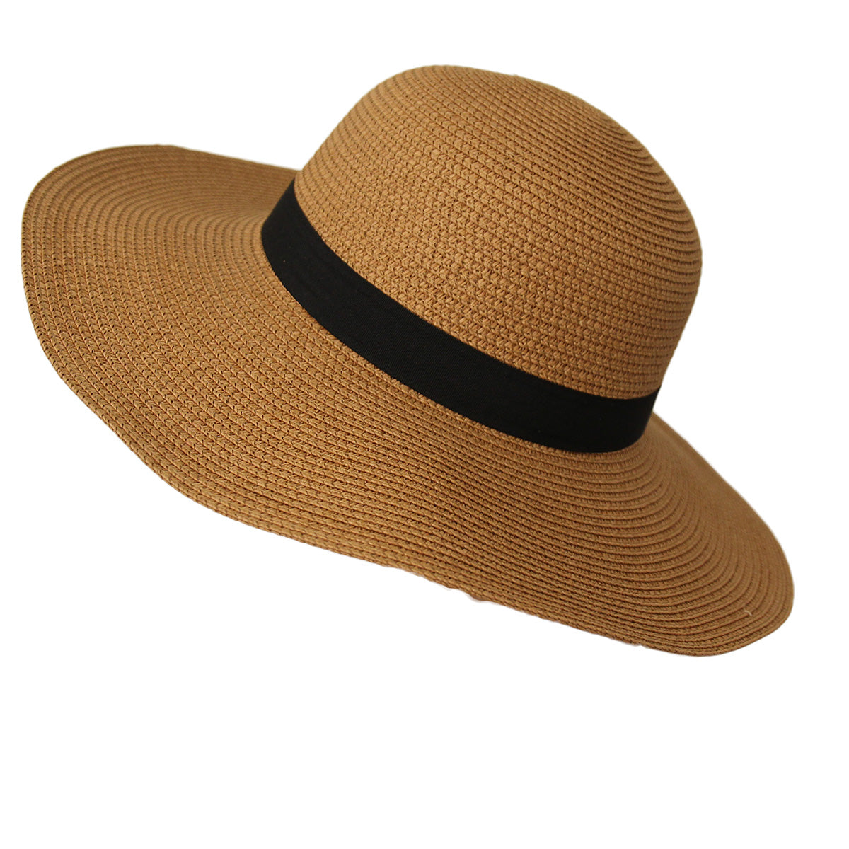 Brown Belt Floppy Beach Hat