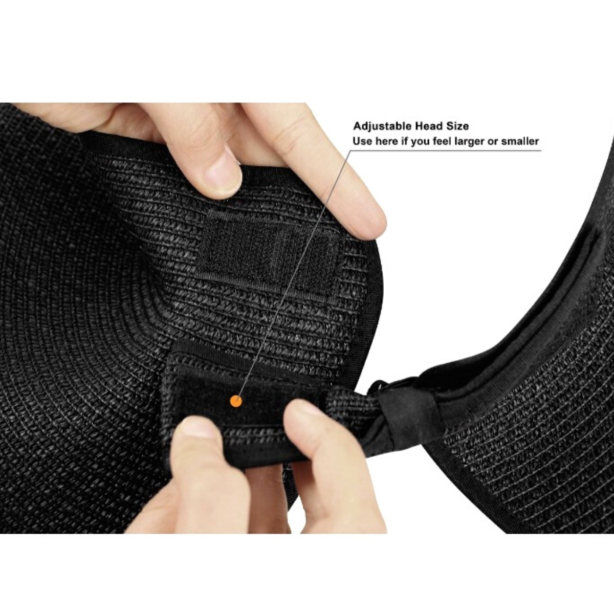 Designer Style Straw Roll Visor