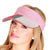 Designer Style Pink Visor