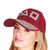 Burgundy Corduroy Squid Games Hat