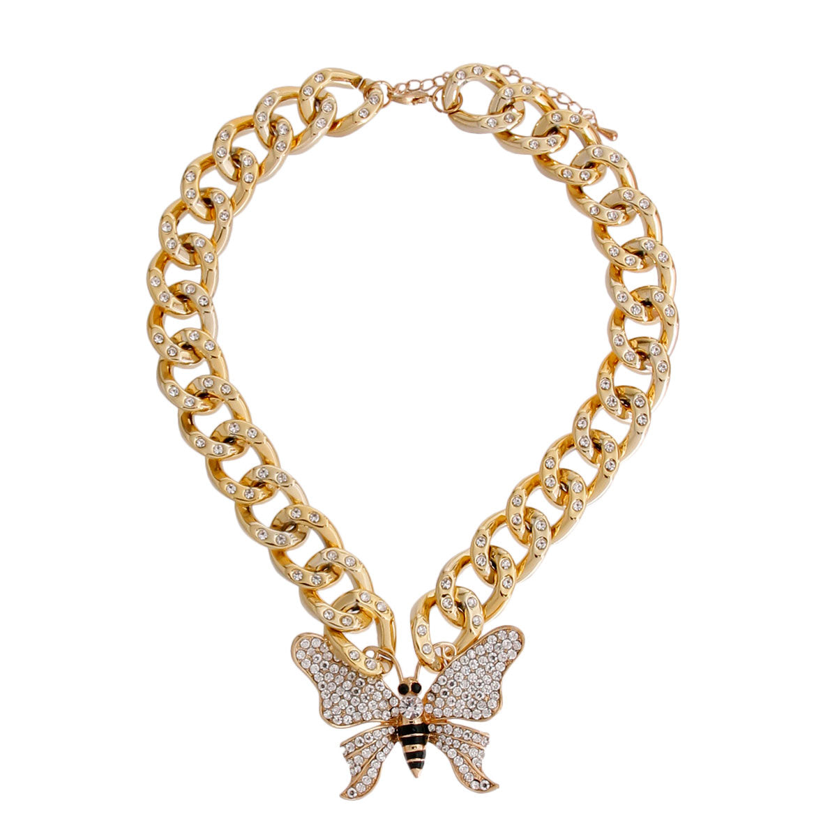 Lightweight Gold Chunky Butterfly Cuban Chain