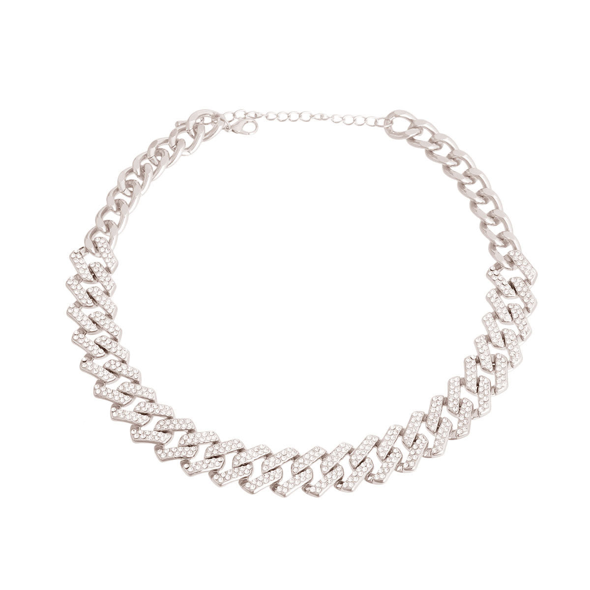 Silver Square Link Cuban Chain