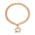 Gold Crown Toggle Necklace