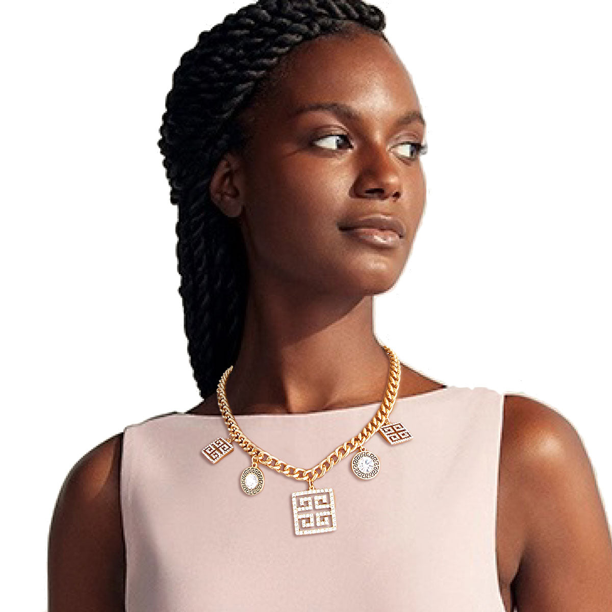 Gold Greeky Charm Chain