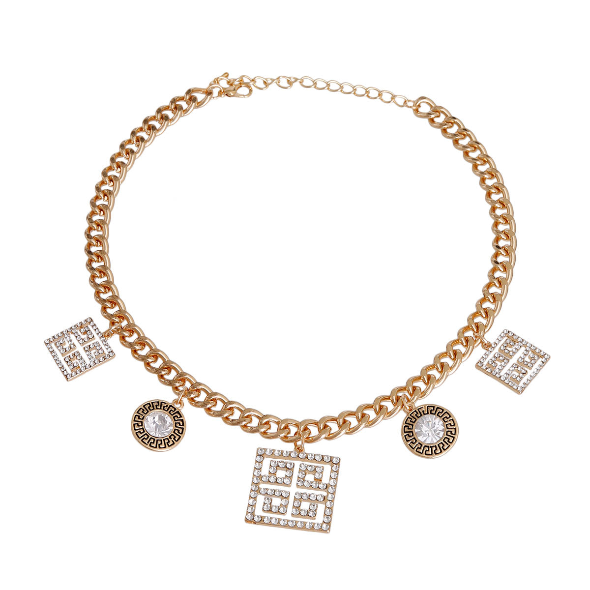 Gold Greeky Charm Chain