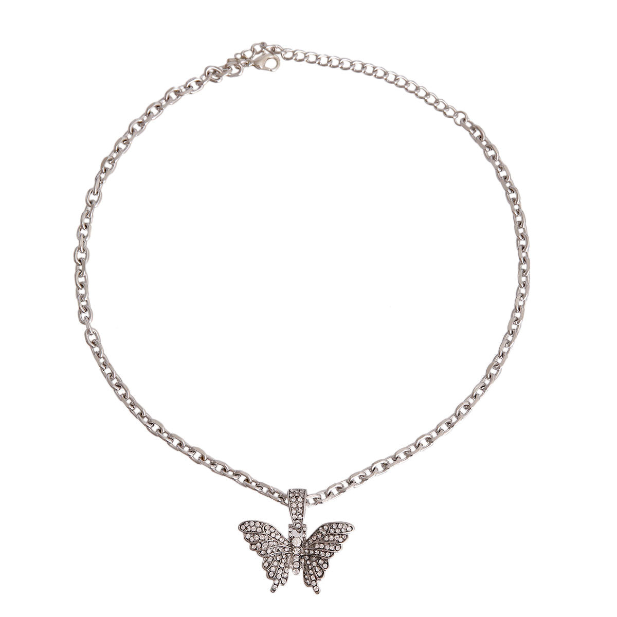 Silver Flutter Mini Butterfly Necklace