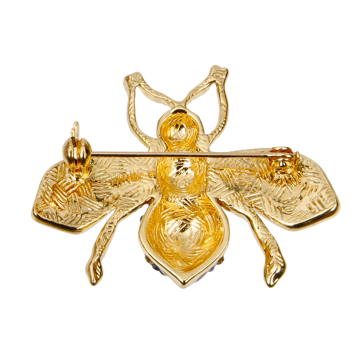 Designer Style Rhinestone Bee Brooch Pin