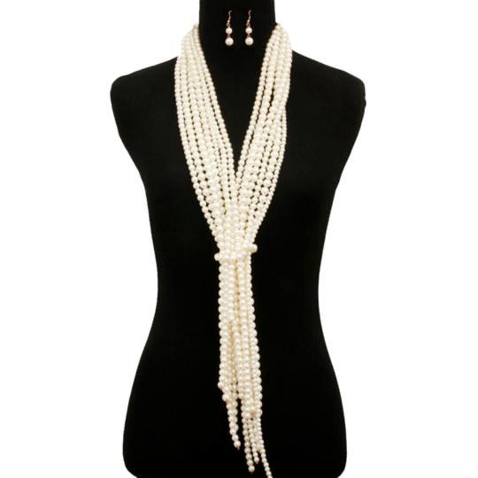 Pearl Cream Scarf