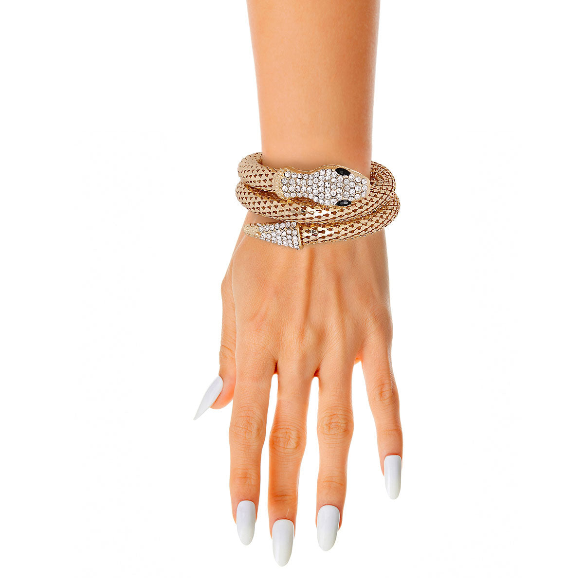 Gold Mesh Snake Chain Bracelet