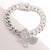 Iced Silver Butterfly Cuban Bracelet