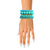 Matte Turquoise Ball and Glass Bracelets