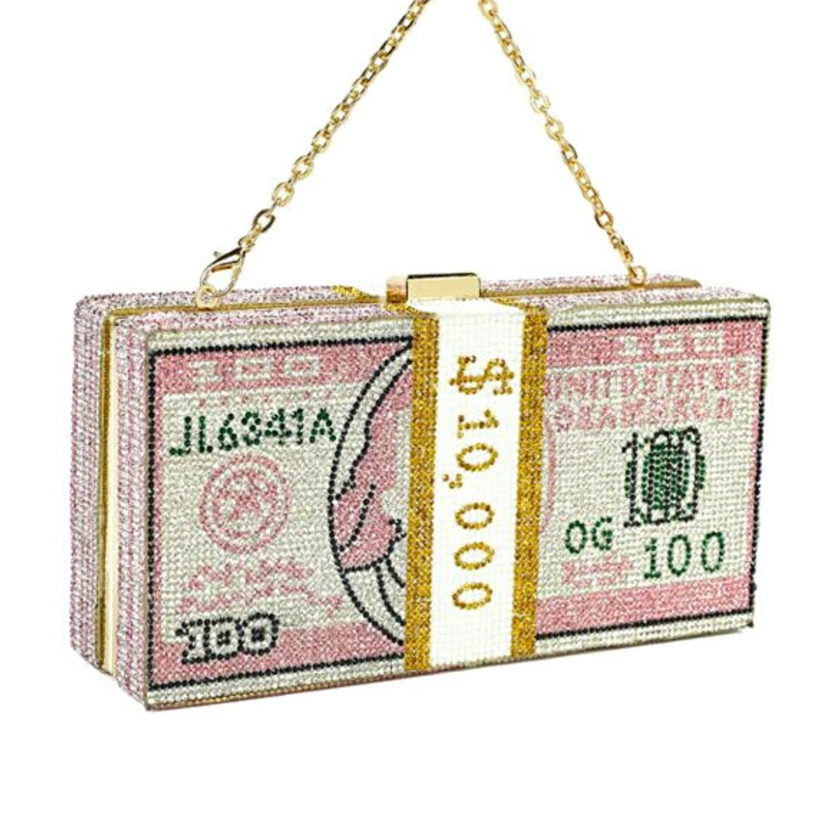 Pink Bling $10K Rectangle Clutch