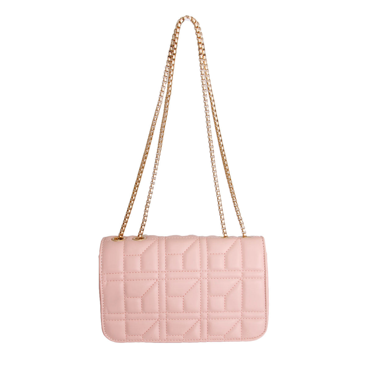 Pink Designer Pearl Bee Quilted Bag