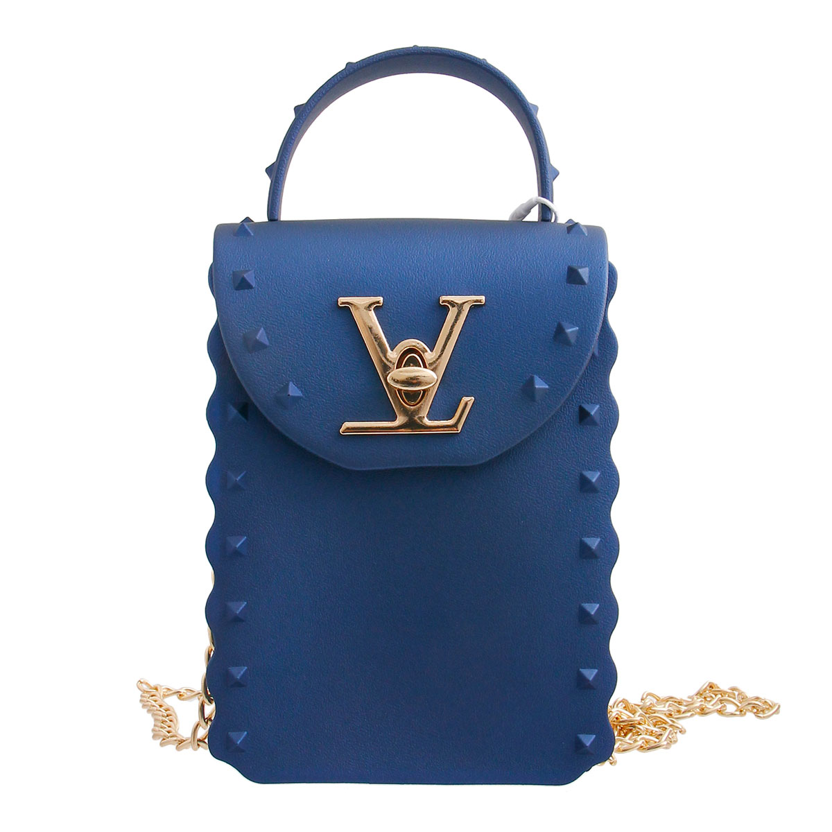 Blue LV Luxury Jelly Crossbody Bag