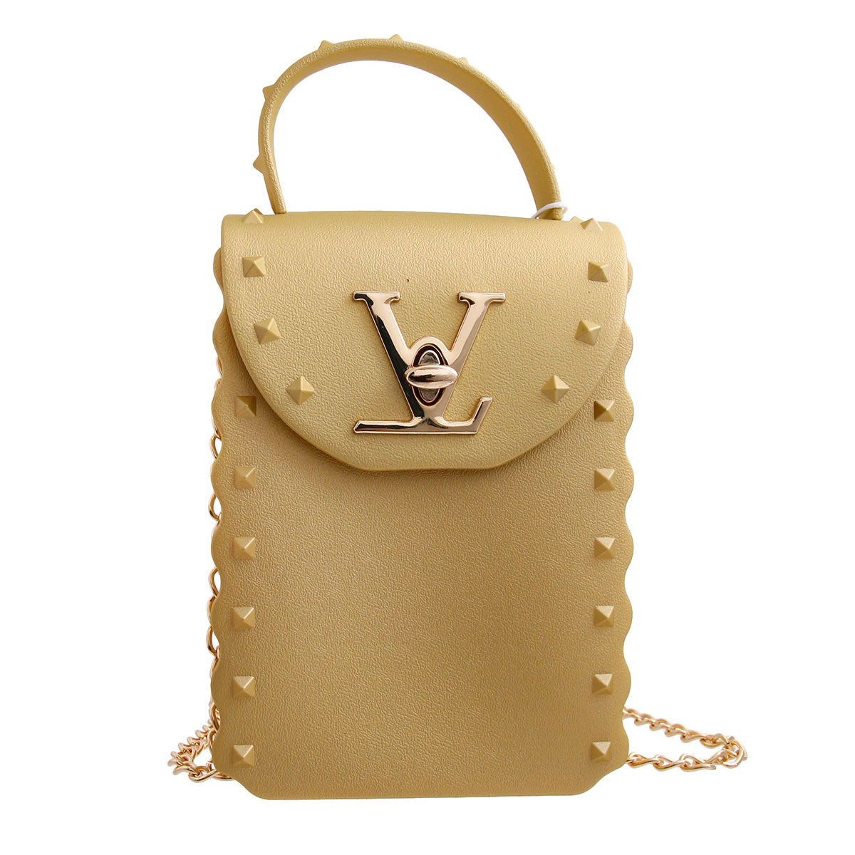 Gold LV Luxury Jelly Crossbody Bag