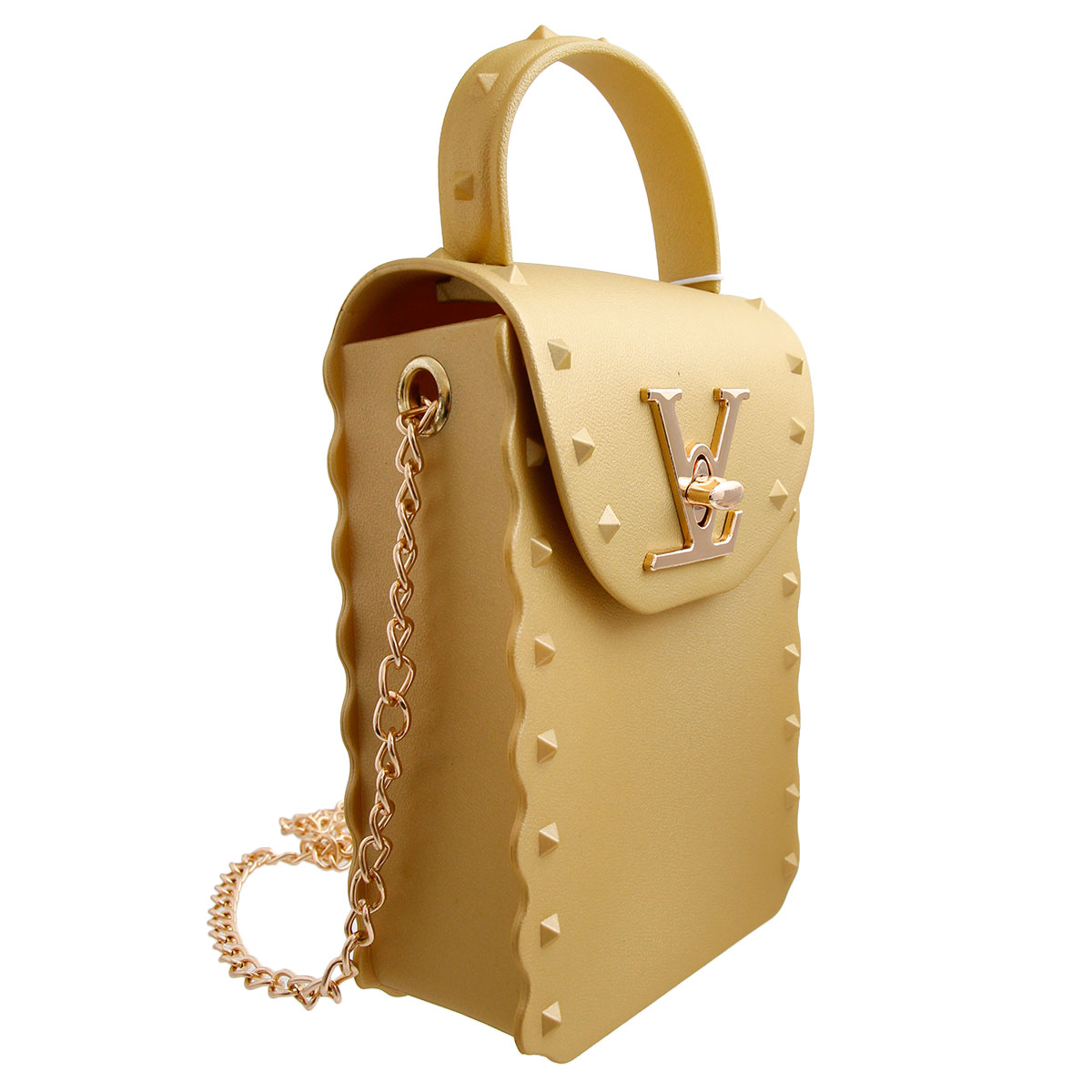 Gold LV Luxury Jelly Crossbody Bag