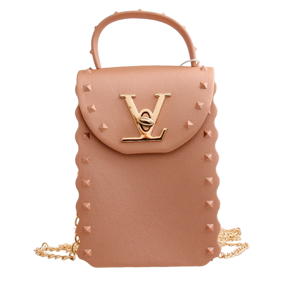 Rose Gold LV Luxury Jelly Crossbody Bag