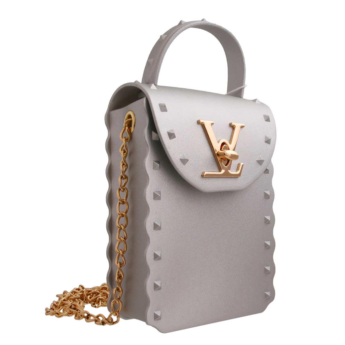 Silver LV Luxury Jelly Crossbody Bag