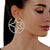 Silver Rhinestone Star Hoops