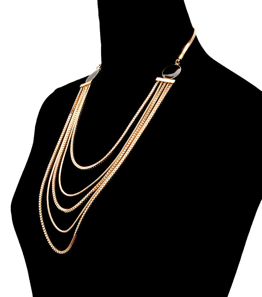Chain Layered Necklace Set
