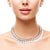 White Pearl Cross Choker Set