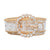 Gold Crystal Transparent Belt